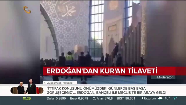 Başkan Erdoğan'dan Köln'de Kur'an tilaveti