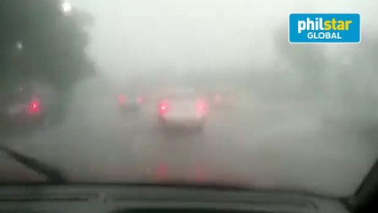 Motorist experience zero visibility in Quezon City