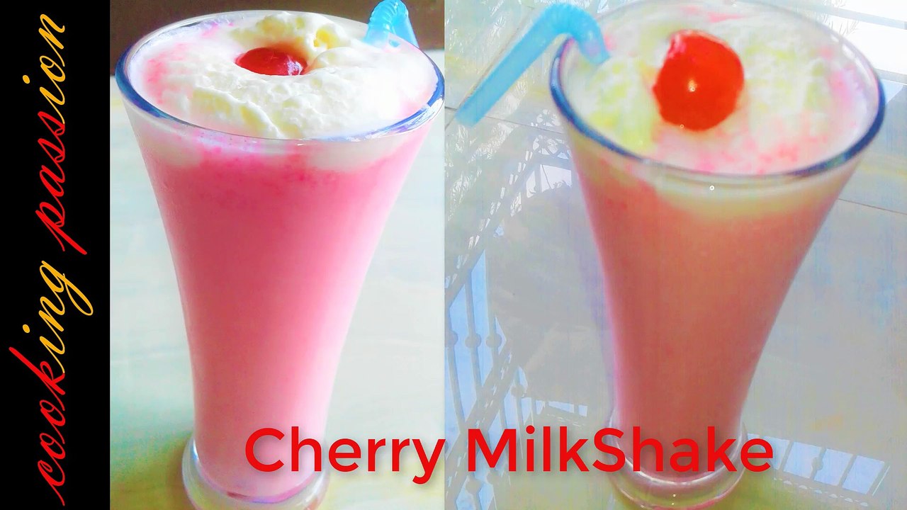 HEALTHY CHERRY MILKSHAKE ||চেরি মিল্কশেক রেসিপি||Cherry Millshake Recipe