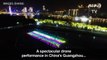 Drones light up the sky to celebrate China’s National Day
