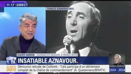 Didier Varrod sur Charles Aznavour : "Le rap, il s'est dit que c'est un langage vrai. Il avait lui-même un phrasé insensé"