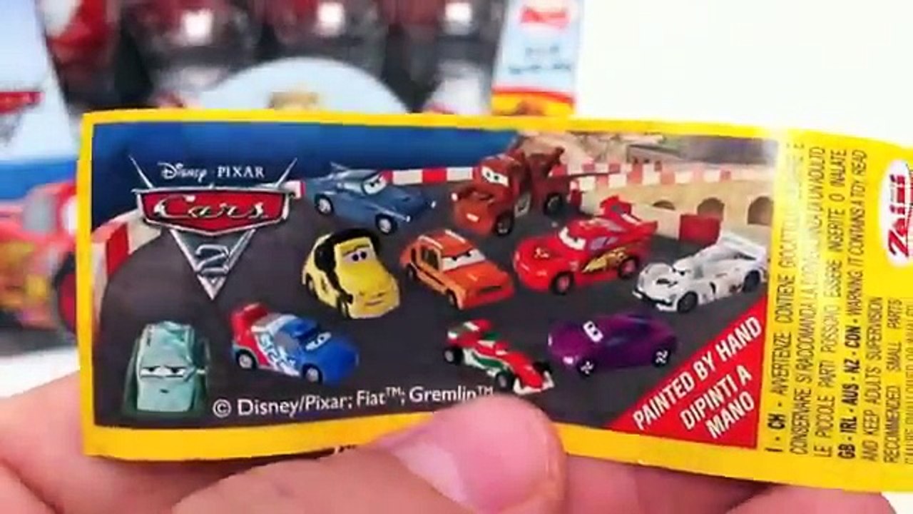 Tv cartoons movies 2019 Cars 2 Chcolate Surprise Egg Unboxing Disney Pixar toy gift - Kinder Sorpresa