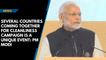 Several countries coming together for cleanliness campaign is a unique event: PM Modi