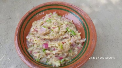 Aam Aur Pyaz ki Chutney - Mango Chutney Recipe - Green Mango Onion Chutney - Village Food Secrets