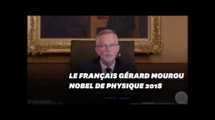 Le Français Gérard Mourou prix Nobel de physique 2018, avec un Américain et une Canadienne