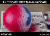 4 DIY Pinatas! How to Make a Pinata  via: Troom Troom - easy DIY video tutorials, youtube.com/troomtroom