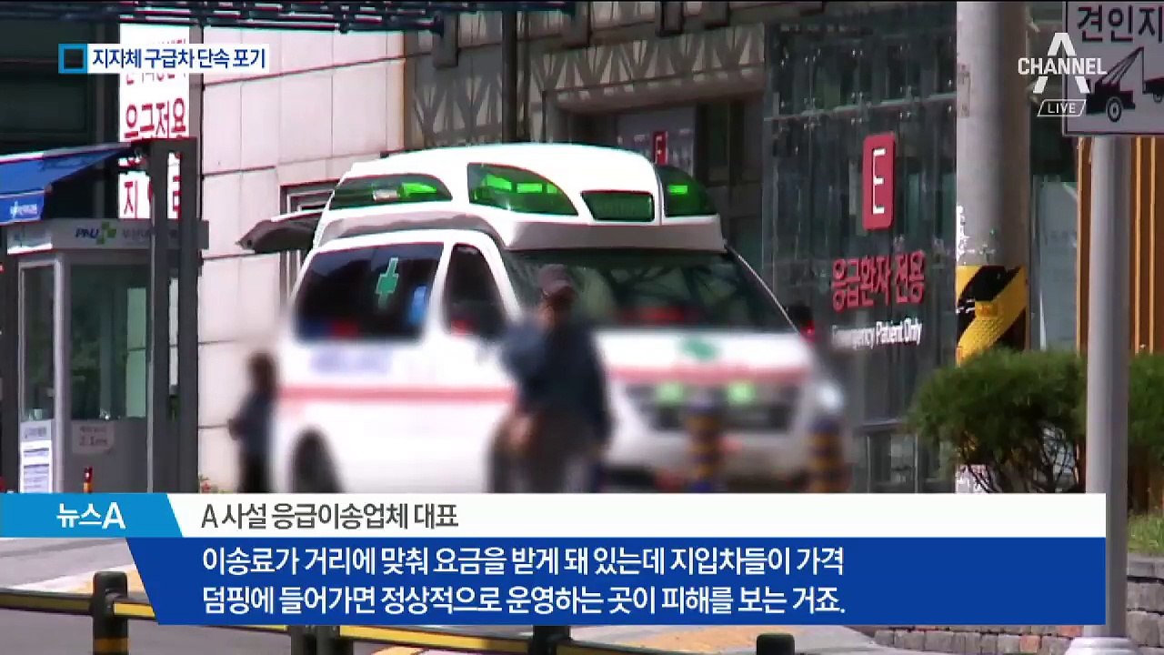 지자체, 사설 구급차 단속 포기…처벌 규정이 없다?
