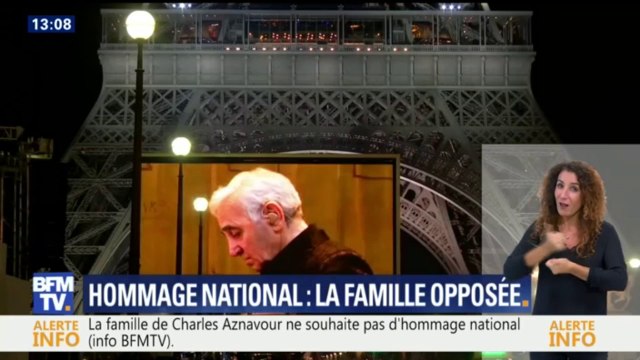 La famille de Charles Aznavour ne souhaite pas d'un hommage national