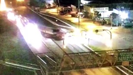 BR-277: Câmera flagra colisão de trânsito em que mulher morreu
