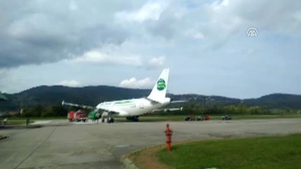 Yolcu Uçağının Tekerleğinin Çamura Saplanması - Zonguldak