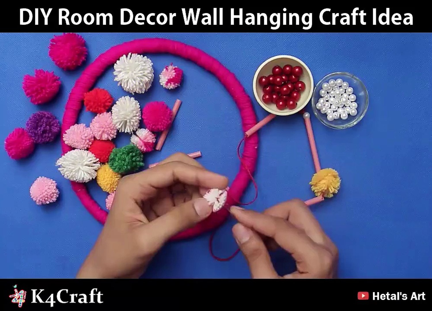 DIY Room Decor Wall Hanging Craft Idea via: Hetal\'s Art ...
