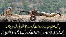 Security forces kill seven terrorists, injure three, repulse attacks on Afghan border check posts; ISPR
