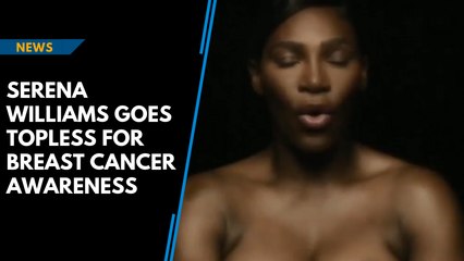 Serena Williams goes topless for breast cancer awareness