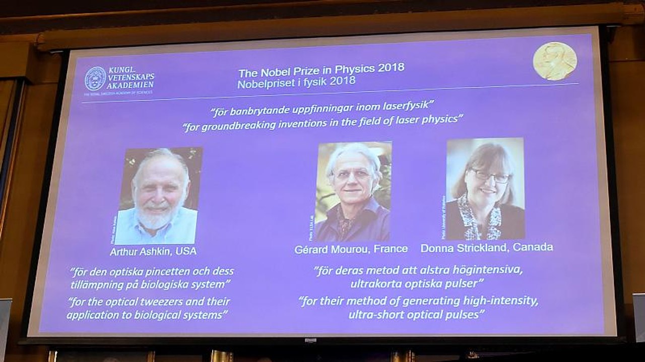 Le Nobel de physique à trois chercheurs pour leurs travaux sur les lasers