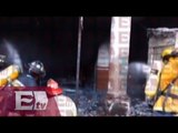 Se incendia tienda de telas en Uruapan, Michoacán / Vianey Esquinca