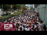 Manifestaciones estudiantiles en Hong Kong / Excélsior en la media