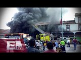 Impactante incendio en tienda comercial en Uruapan, Michoacán  / Paola Virrueta