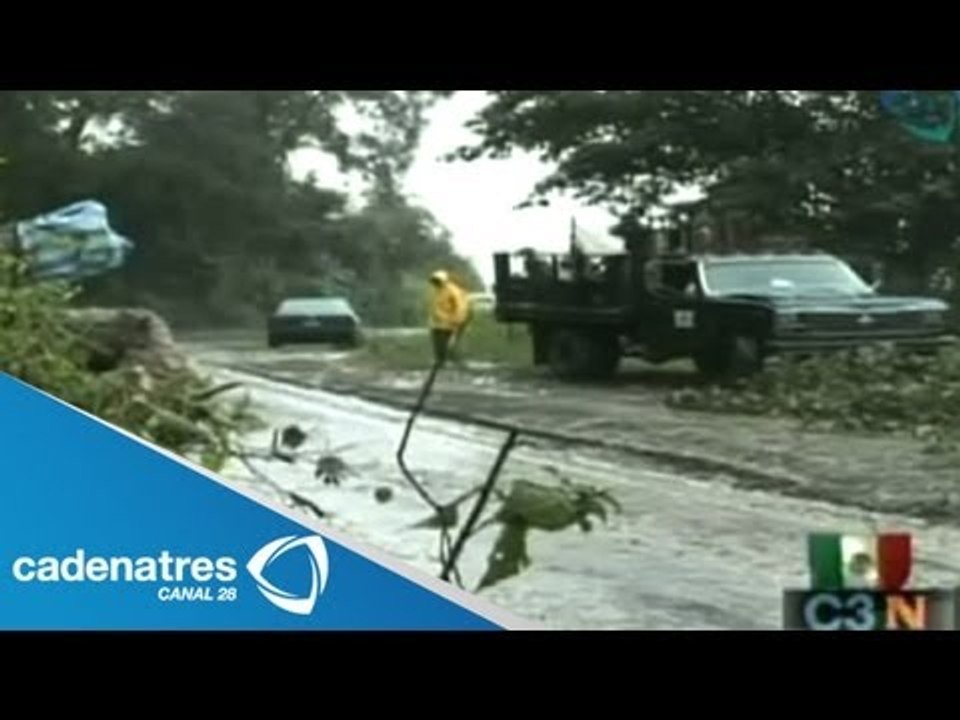 Huracán Ingrid deja en Hidalgo derrumbes, comunidades incomunicadas y damnificados