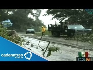 Huracán Ingrid deja en Hidalgo derrumbes, comunidades incomunicadas y damnificados