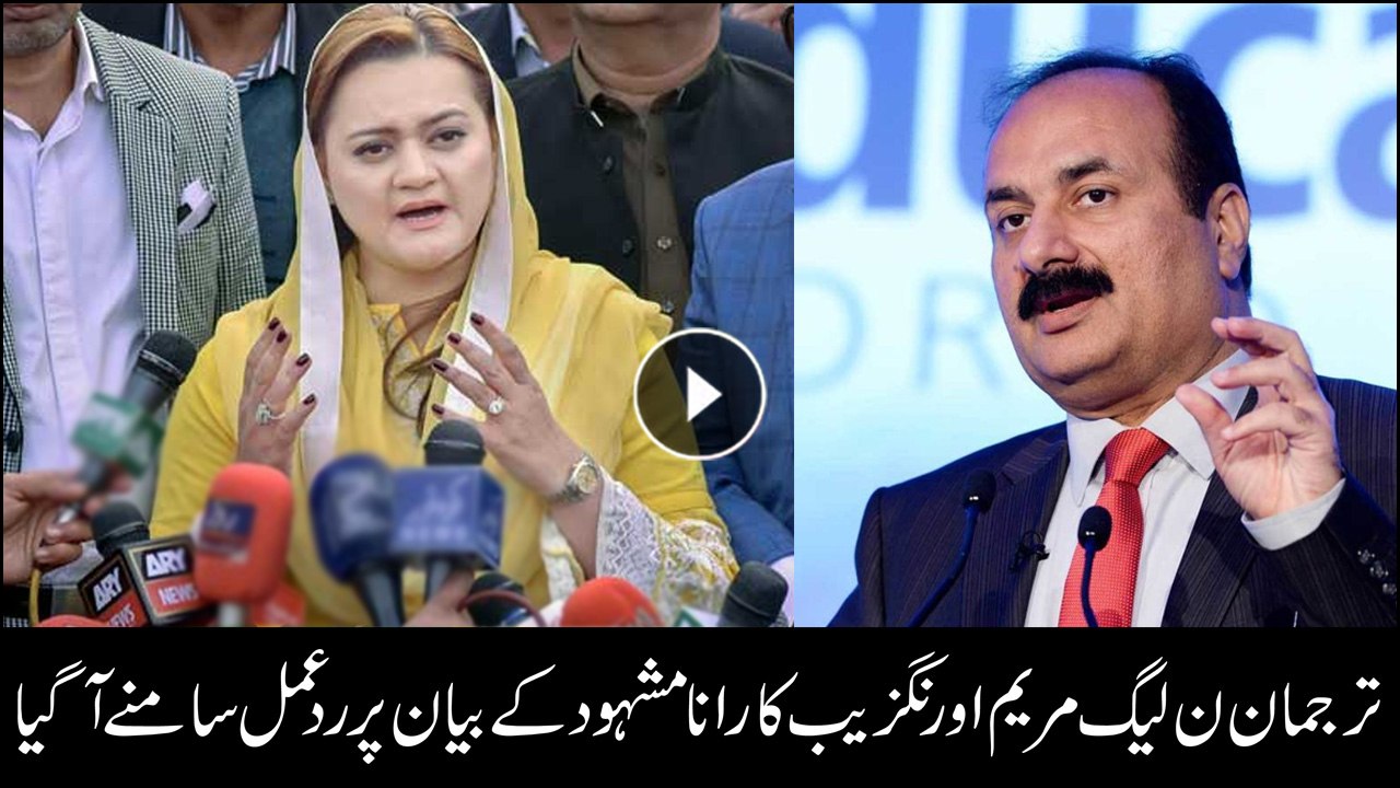 PML-N spokesperson Marriyum Aurangzeb responds to Rana Mashood's statement