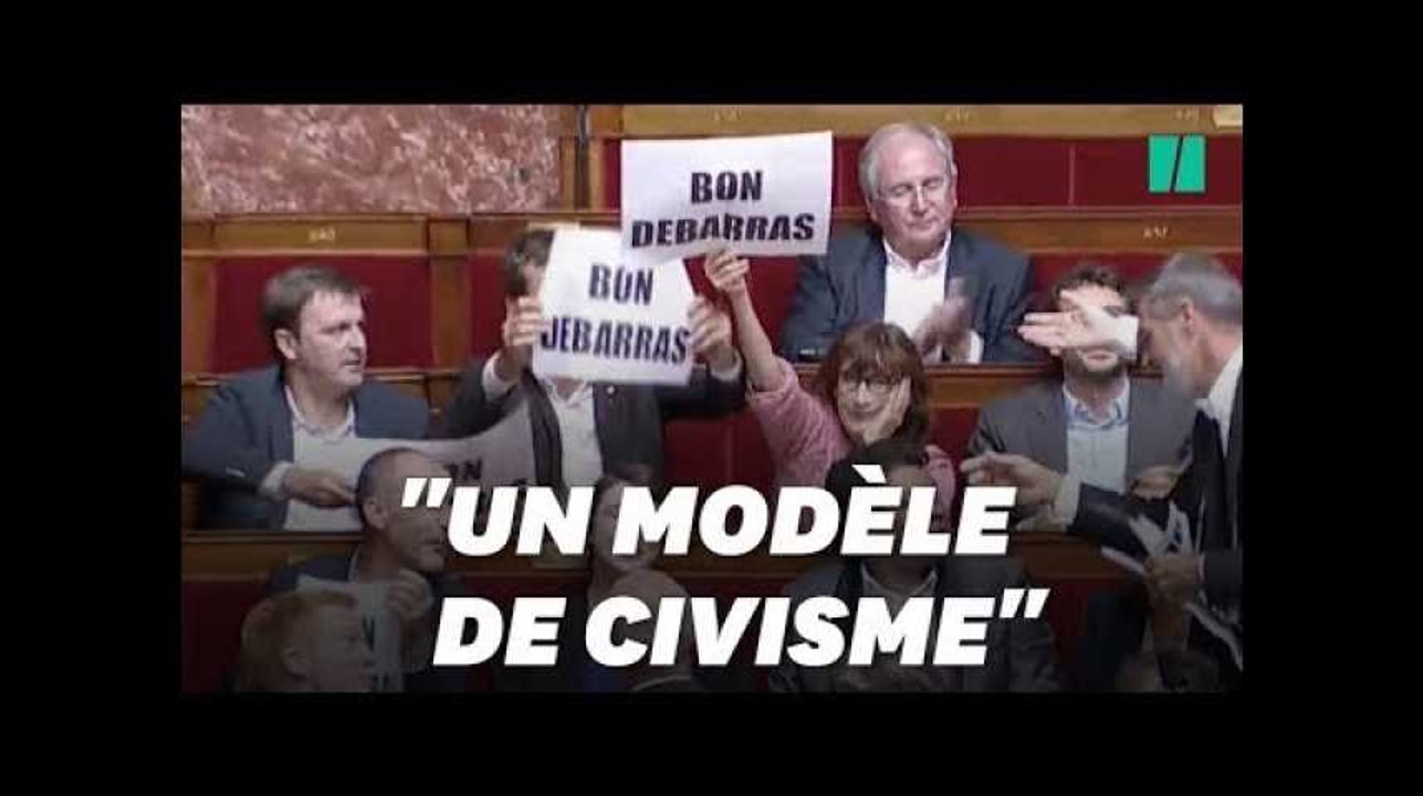 "Bon débarras", les Insoumis perturbent la dern...