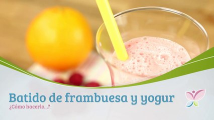 Cómo hacer batido de frambuesa y yogur