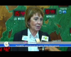 RTG/Le Président de la république reçoit hier à son cabinet une délégation de Lions Club International