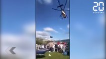 Un hélicoptère envoyé par la Police pour calmer une foule - Le Rewind du mardi 02 octobre 2018