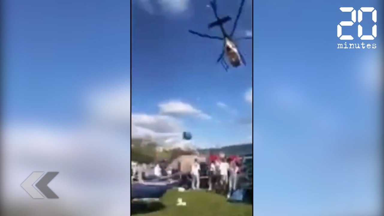 Un hélicoptère envoyé par la Police pour calmer une foule - Le Rewind du mardi 02 octobre 2018