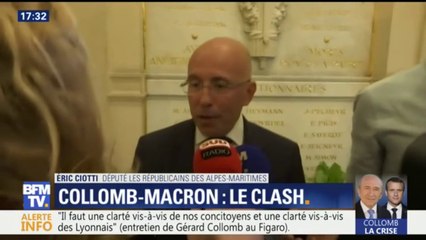 下载视频: Collomb sur le départ: Ciotti (LR) y voit 