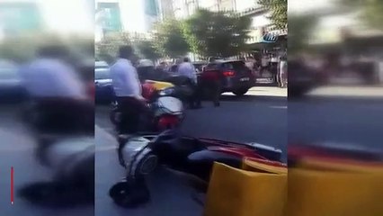 Bakırköy’de aracı yayaların üzerine süren sürücü yakalandı