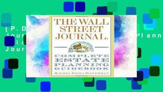 [P.D.F] The Wall Street Journal Complete Estate-Planning Guidebook (Wall Street Journal Guides) by