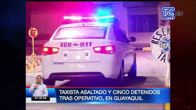Taxista asaltado y cinco detenidos tras operativos en Guayaquil