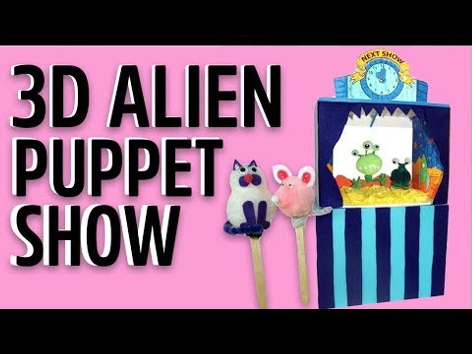 3D Alien Puppet Show Craft Kit | Mister Maker