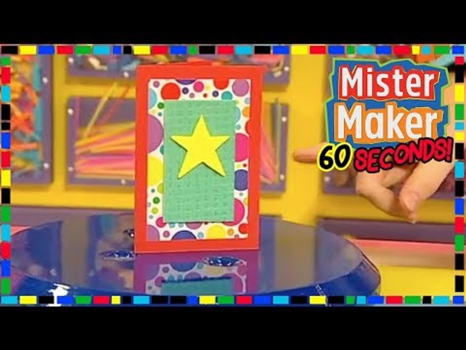 Spongy Card  - HOW TO MAKE IN 60 SECONDS | Mister Maker