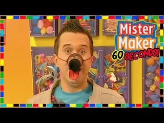 Paper Dog Nose  - HOW TO MAKE IN 60 SECONDS | Mister Maker
