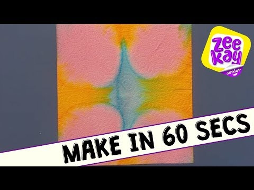 MAKE IN 60 SECONDS - Kitchen Roll Art | Mister Maker | ZeeKay Junior