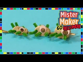 Bugs on a Stick  HOW TO MAKE IN 60 SECONDS  | Mister Maker