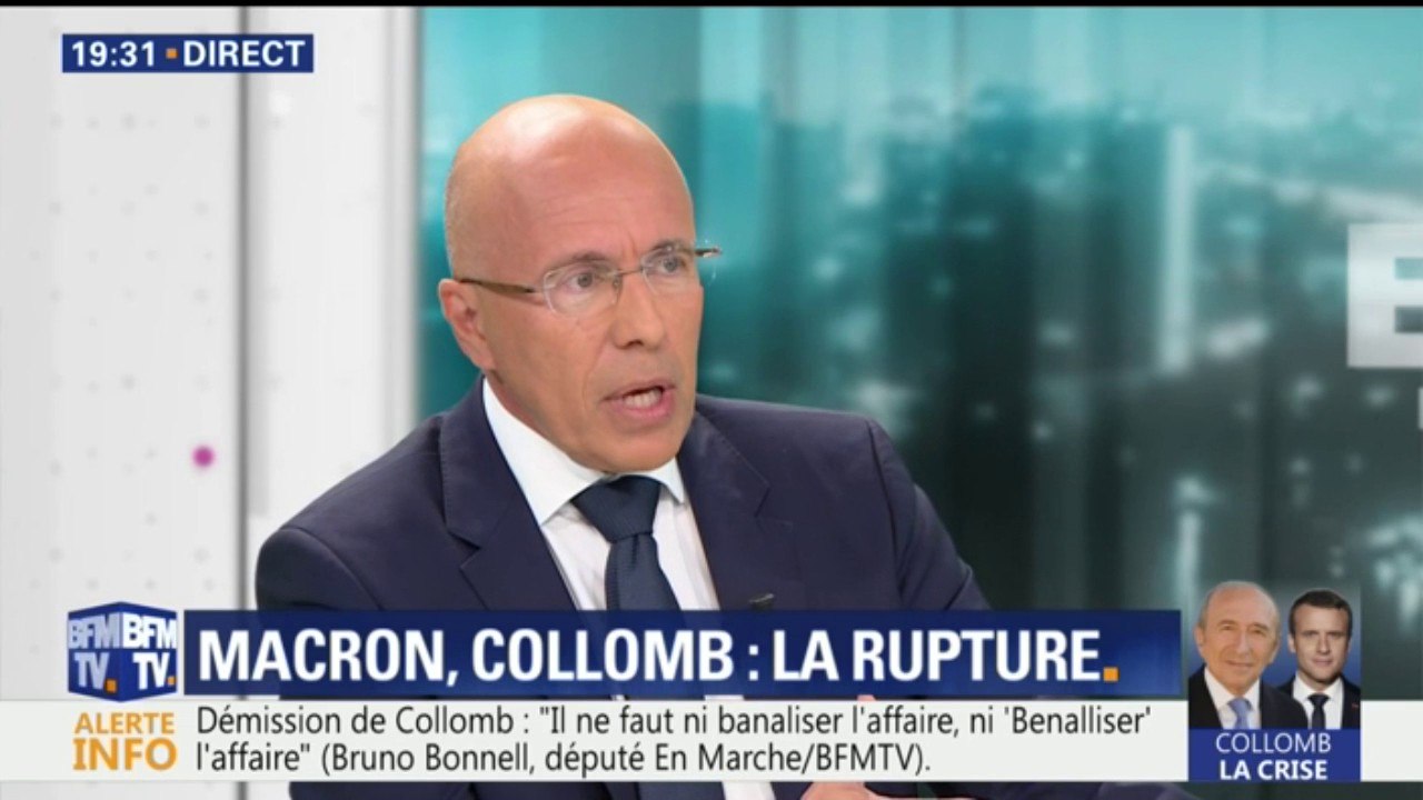 Démission Collomb: "La situation est ahurissante" estime Eric Ciotti (LR)