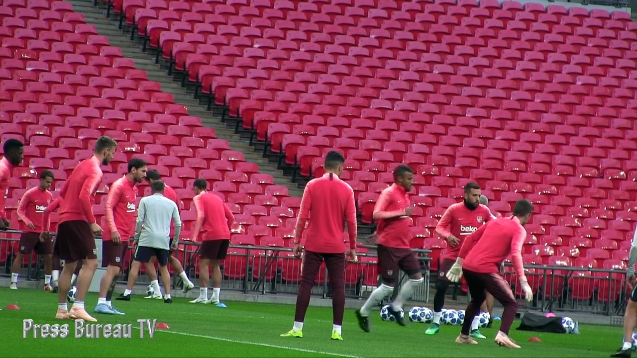 Barcelona Training pre Tottenham vs Barcelona