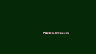 Popular Modern Mentoring
