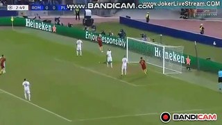 Amazing Goal Dzeko (1-0) AS Roma vs Viktoria Plzen
