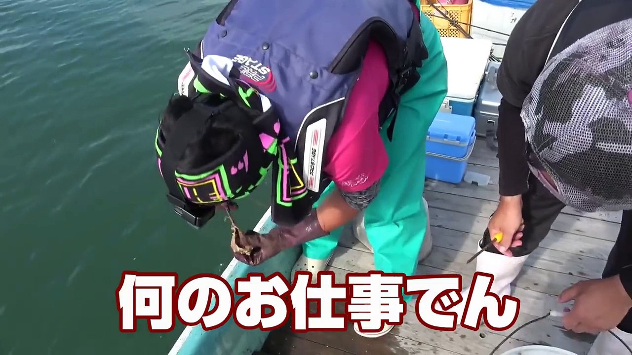 【有明海】次から次にトッポ貝からタコが飛び出る‼