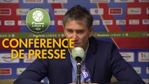 Conférence de presse AS Béziers - RC Lens (0-0) : Mathieu CHABERT (ASB) - Philippe  MONTANIER (RCL) - 2018/2019