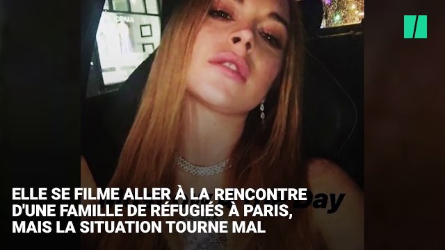 Lindsay Lohan essaie de voler un enfant à une famille de SDF dans Paris