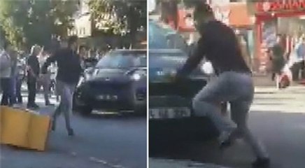 İnsanların üzerine araba süren saldırgan bakın kim çıktı