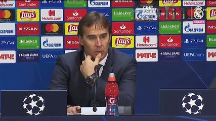Julen Lopetegui: "El gol no es solo responsabilidad de Benzema"
