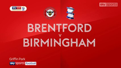 Brentford vs Birmingham - Highlights & Goals - EFL Championship