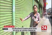 Centro de Lima: roban caja fuerte de centro comercial