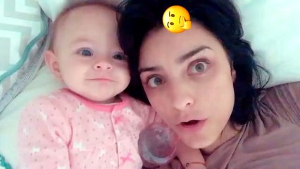 Kailani no deja dormir a su mamá Aislinn Derbez